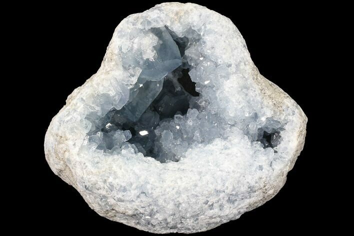 Blue Celestine (Celestite) Crystal Geode - Madagascar #87129